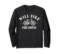 Divertente Will Bike per caffè | Amante della bici Maglia a Manica