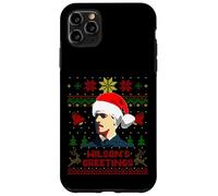 Divertente Woodrow presidente Wilson brutto maglione di Natale inverno Custodia per iPhone 11 Pro Max