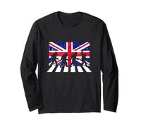 Divertente Yeti Sasquatch Bigfoot Road To The Abbey Band Parodia Maglia a Manica
