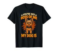 Divertente Yorkie My Dog is The Boss Cute Yorkshire Terrier Dog Maglietta