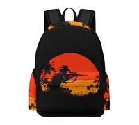 Divertente zaino per computer portatile da cacciatore di cervi per donne e uomini, borsa a tracolla carina stampata per viaggi, sport, lavoro