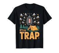 Divertente zanzara Bait Camicie Camping Its A Trap Maglietta