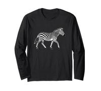 Divertente Zebra con Scritta Awesome Pertanto Zebra Maglia a Manica
