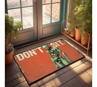 Divertente zerbino con scritta "Stay Active: The Warning Of A Fruit-Infused Zombie" (65 x 90 cm)