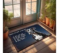 Divertente zerbino decorativo per la stanza con il tuo compagno fidato attraverso le emozioni, zerbino per interni ed esterni (50 x 80 cm)