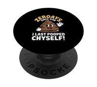 Divertente Zero Days Since I Last Pooped Me Stesso Dicendo PopSockets PopGrip Adesivo