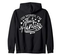 Divertente Zia Oh Honey Im Che Zia di Essere Regalo Nipote Felpa con Cappuccio