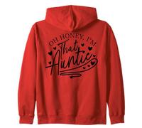 Divertente Zia Oh Honey Im Che Zia Essere Regalo Nipote Felpa con Cappuccio
