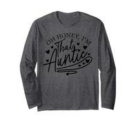 Divertente Zia Oh Honey Im Che Zia Essere Regalo Nipote Maglia a Manica