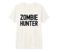 Divertente Zombie Hunter Halloween Costume Caccia Zombies Maglietta Premium