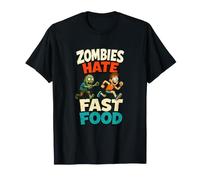Divertente Zombie Race Runner Apocalisse Umorismo Maglietta