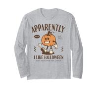 Divertente Zucca apparentemente, Mi Piace Halloween Maglia a Manica