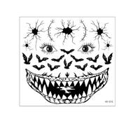 Divertenti adesivi for tatuaggi di Halloween che si illuminano al buio, adesivi for tatuaggi temporanei(HY-010)