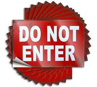 Divertenti adesivi per paraurti Attenzione: Do Not Enter Stickers 10 pezzi adesivi per auto per donne adesivi divertenti per auto (12 x 18 cm)