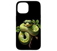 Divertenti Amanti Del Pitone Verde Serpenti Rettili Snake Custodia per iPhone 15