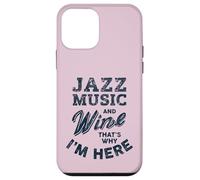 Divertenti appassionati di musica jazz e degustazione di vini Custodia per iPhone 12 mini