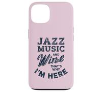 Divertenti appassionati di musica jazz e degustazione di vini Custodia per iPhone 13