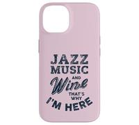 Divertenti appassionati di musica jazz e degustazione di vini Custodia per iPhone 14