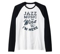 Divertenti Appassionati di Musica Jazz e degustazione di Vini Maglia con Maniche Raglan