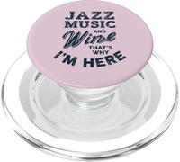 Divertenti appassionati di musica jazz e degustazione di vini PopSockets PopGrip per MagSafe