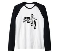 Divertenti Arti Marziali ebreo Jitsu Jiu Jitsu Maglia con Maniche Raglan