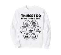 Divertenti attività di Pesca, Ideali per Pescatori e hobbisti Felpa