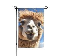 Divertenti bandiere da giardino con lama alpaca per esterni, 30,5 x 45,7 cm, bandiera stagionale da giardino con occhielli bandiera esterna per decorazioni per la casa sfondo fotografico