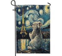 Divertenti bandiere da giardino koala 30,5 x 45,7 cm per esterni, pittura a olio, Torre Eiffel, paesaggio, bandiere verticali standard in lino per casa, animali, cortile, cortile, prato, decorazione