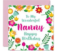 Divertenti biglietti di compleanno per bambinaia meravigliose donne simpatici biglietti di auguri di compleanno per bambinaia da nipote bambinaia regalo speciale di compleanno 145mm