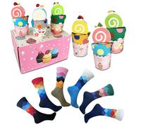 Divertenti Calzini da Regalare per un Regalo Originale: Scopri il Set di Sei Calzini a Forma di Cupcake, Un’Esplosione di Dolcezza e Stile eccezionale e comodità estrema per i Tuoi Piedi!"