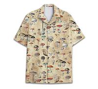 Divertenti camicie hawaiane a cavallo per uomo e donna, Love Horse Racing Hawaiian Summer a maniche corte casual vestibilità rilassata abbottonatura, anatra1, Fungo 2, S