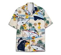 Divertenti camicie hawaiane a cavallo per uomo e donna, Love Horse Racing Hawaiian Summer a maniche corte casual vestibilità rilassata abbottonatura, anatra1, Anatra 1, 5XL