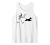 Divertenti Cani Jack Russel Che corrono con Lo Scheletro di Canotta