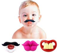 Divertenti ciucci per bebè, Maberry Soft Silicone Simpatico ciuccio design con Kiss Lip