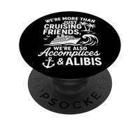 Divertenti complici delle vacanze in crociera & Amici di crociera Alibis PopSockets PopGrip Adesivo