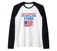 Divertenti Comunisti Mi Dispiace Che STO grigliando Oggi Maglia con Maniche Raglan
