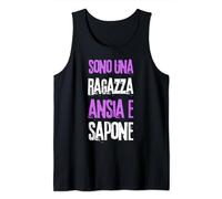 Divertenti Con Frasi Ironiche e Sarcastiche Ansia e Sapone Canotta