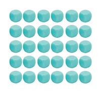 Divertenti dadi vuoti Set 30 pezzi Puzzle fai-da-te Angolo rotondo Dadi a 6 facce per giochi da tavolo Apprendimento della matematica Materiale plastico 16x16x16mm (Azzurro)