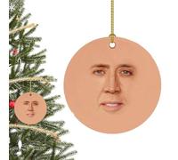 Divertenti decorazioni per albero di Natale | Unici segreti di Natale | Ciondolo natalizio in acrilico 2D fai da te, ciondolo di Babbo Natale, porta umorismo nelle tue vacanze