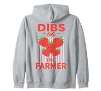 Divertenti donne alla fragola di Dibs On The Farmer Felpa con Cappuccio