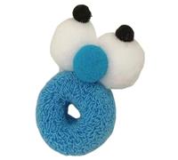 Divertenti elastici per capelli con pompon, ad alta elasticità, con occhi grandi, per capelli quotidiani per ragazze per donne e ragazze