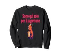 Divertenti Frasi Natale Panettone Amanti Dolce Felpa