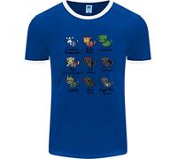 Divertenti Gatti Supereroi Uomo Ringer T-Shirt FotL