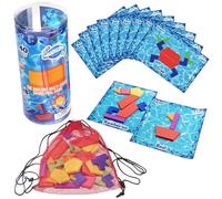 Divertenti giocattoli da nuoto, set da gioco subacqueo per bambini, anello per immersione con funzione ponderata, accessorio per giocare al tesoro sommerso, giocattolo per il libero con struttur