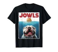 Divertenti guance Bulldog inglesi Bully Burger Cane Mamma Papà Maglietta