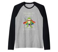 Divertenti Lotte per i Diritti dei disabili dicendo Sarcastico Maglia con Maniche Raglan