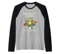 Divertenti Lotte per i Diritti dei disabili dicendo Sarcastico Maglia con Maniche Raglan