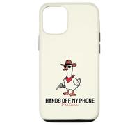 Divertenti mani fuori il mio telefono carino cowboy anatra con pistola meme Custodia per iPhone 12/12 Pro