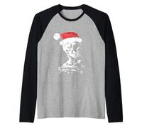 Divertenti Natale Van Gogh Maglia con Maniche Raglan