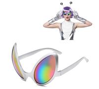 Divertenti occhiali alieni - materiale PC, , occhiali per costumi, visivi a tema, perfetti per feste in abito di Halloween, riunioni a tema festività, per cabina